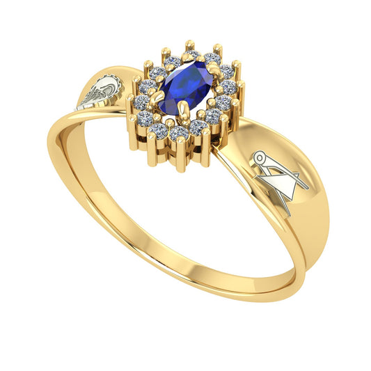 Anel de Formatura de Engenharia Civil Sovereign Ouro 18k