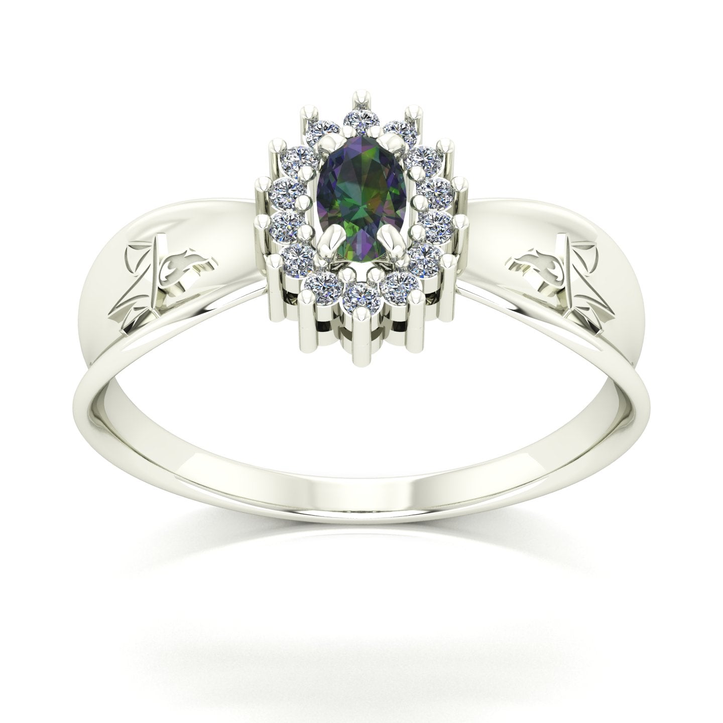 Anel de Formatura de Serviço Social Sovereign Ouro 18k