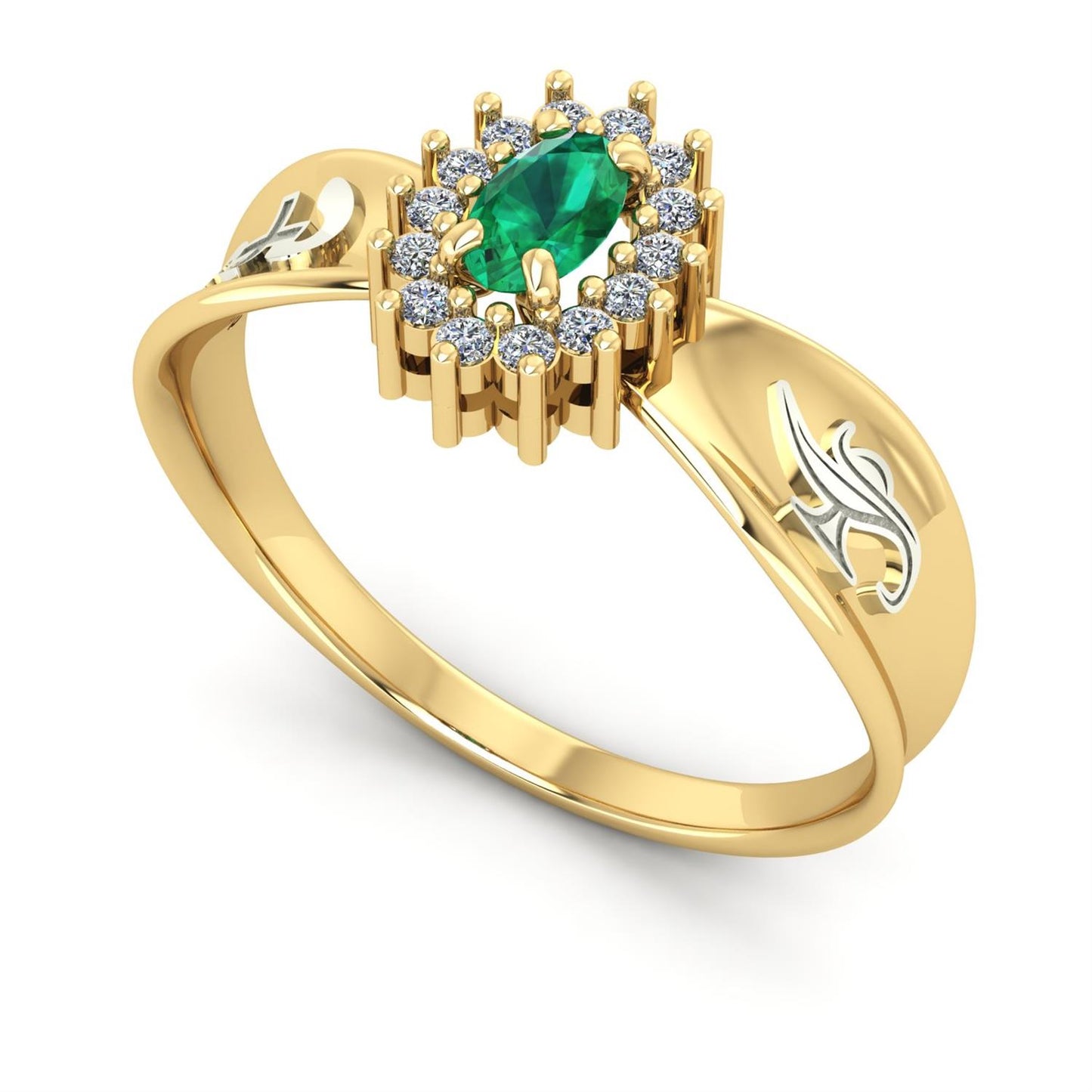 Anel de Formatura de Enfermagem Sovereign Ouro 18k