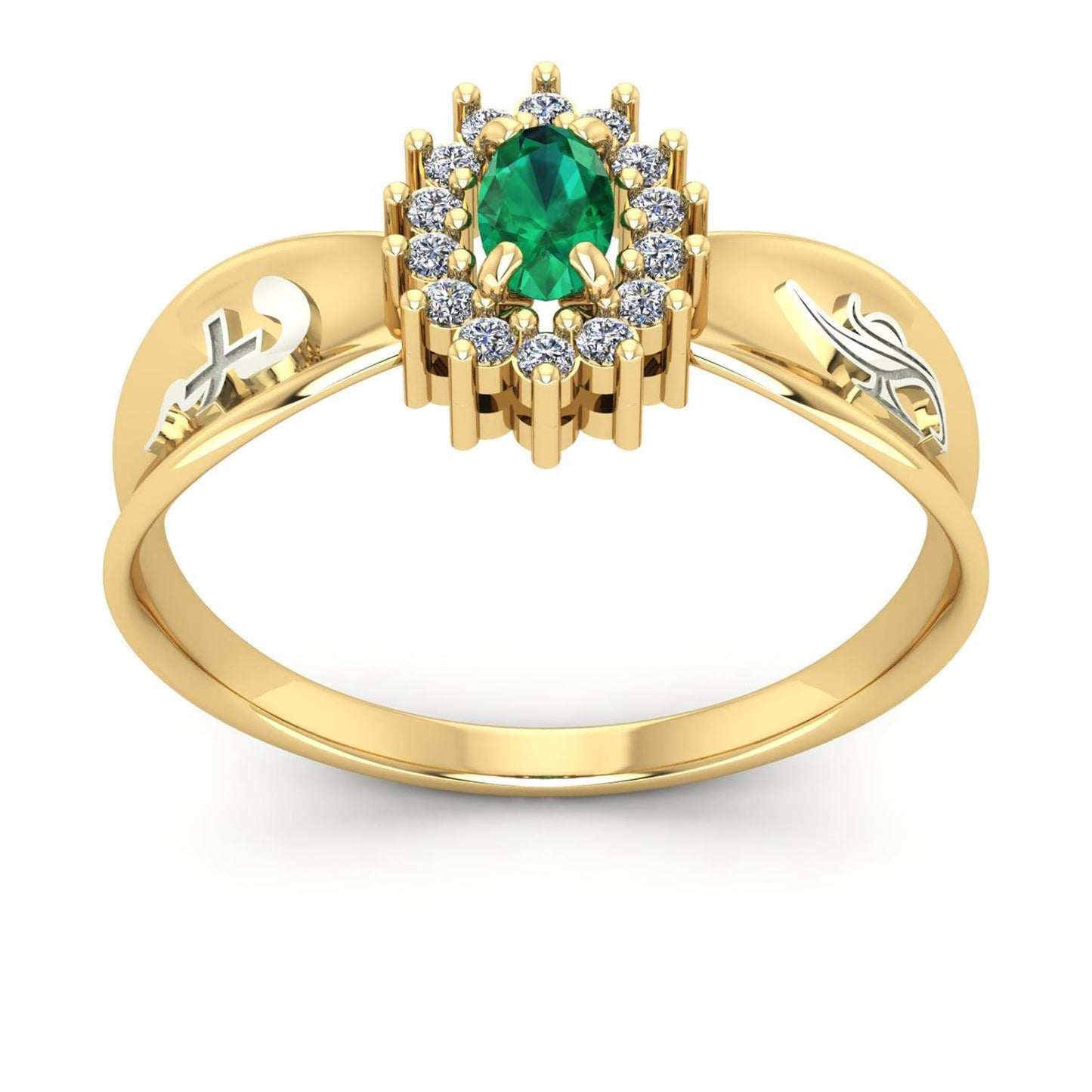 Anel de Formatura de Enfermagem Sovereign Ouro 18k