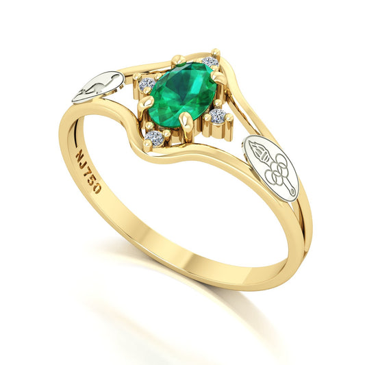 Anel de Formatura Educação Física Star Ouro 18k