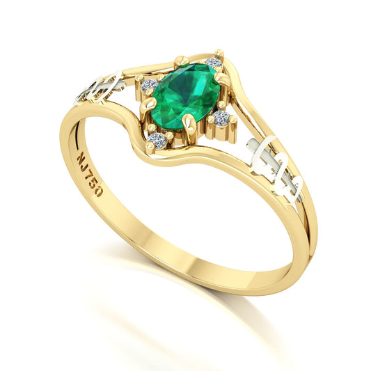 Anel de Formatura Medicina Star Ouro 18k