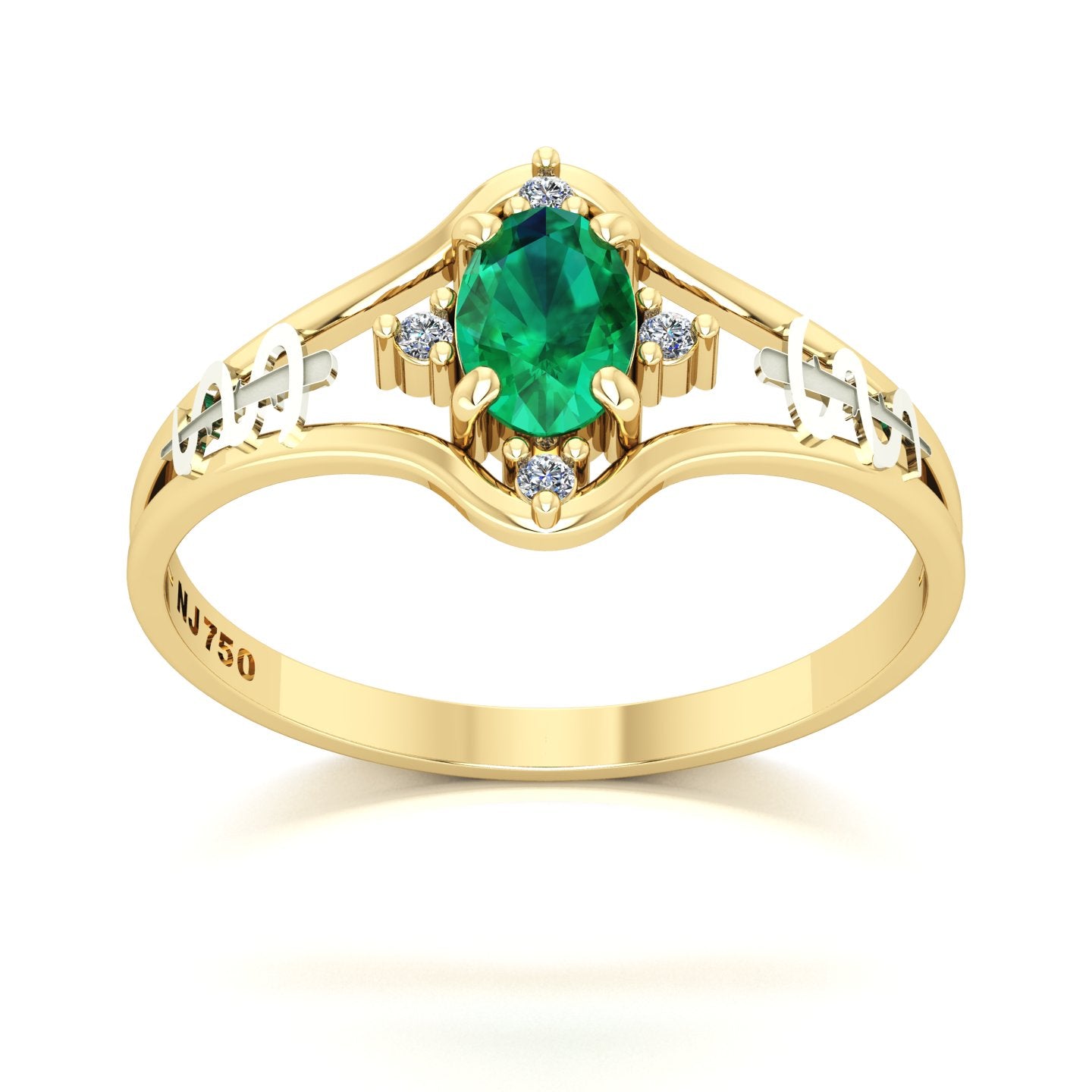 Anel de Formatura Medicina Star Ouro 18k