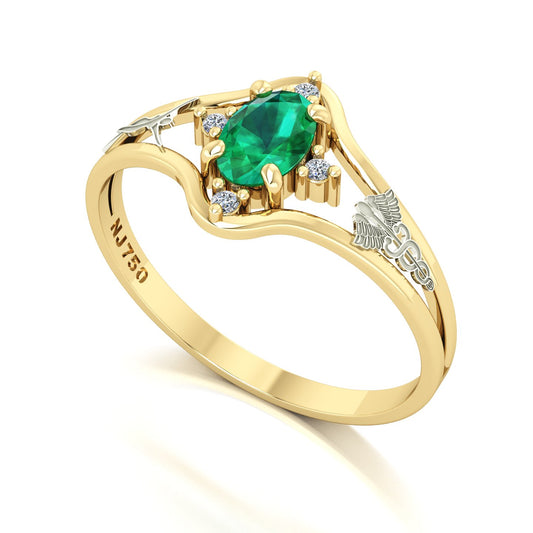 Anel de Formatura Estética Star Ouro 18k