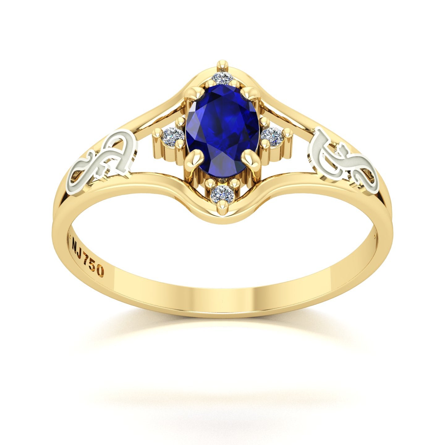 Anel de Formatura Fonoaudiologia Star Ouro 18k