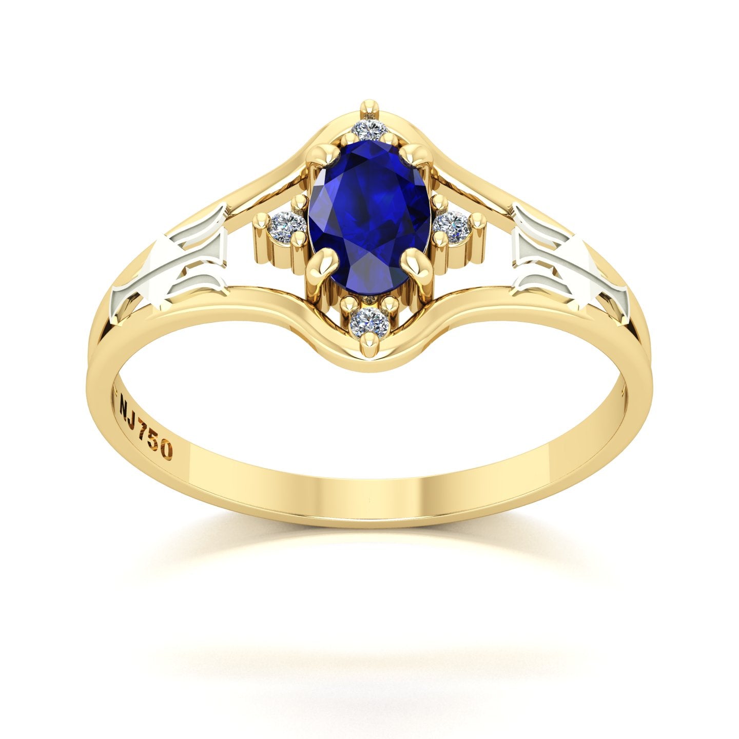 Anel de Formatura Recursos Humanos Star Ouro 18k
