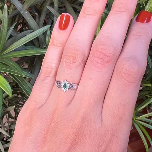 Anel de Formatura de Veterinária Lovely Ouro 18k