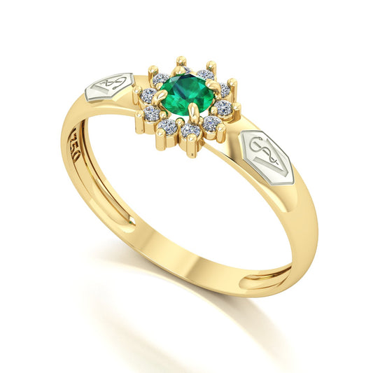 Anel de Formatura de Veterinária Evermore Ouro 18k