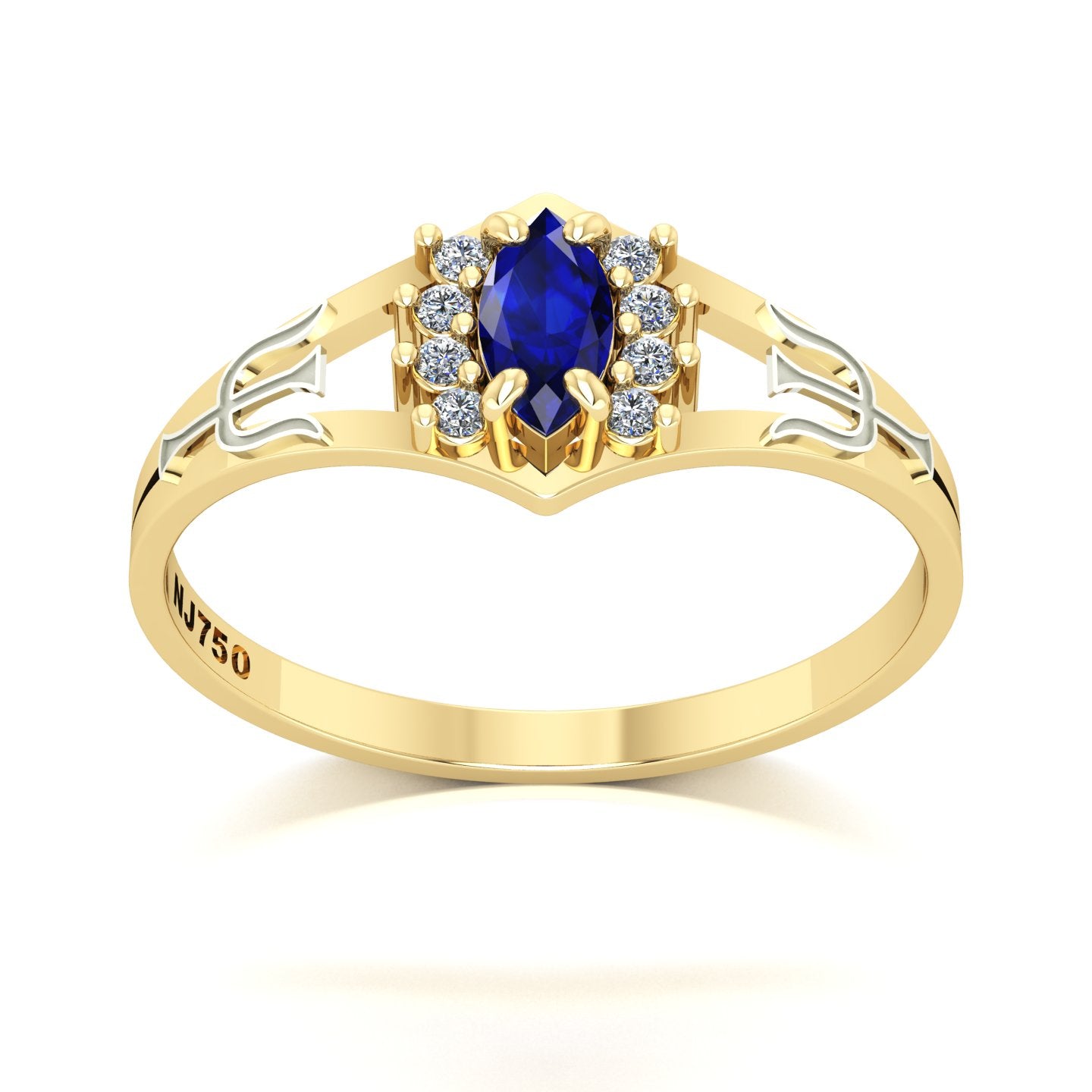Anel de Formatura Psicologia Virtus Ouro 18k