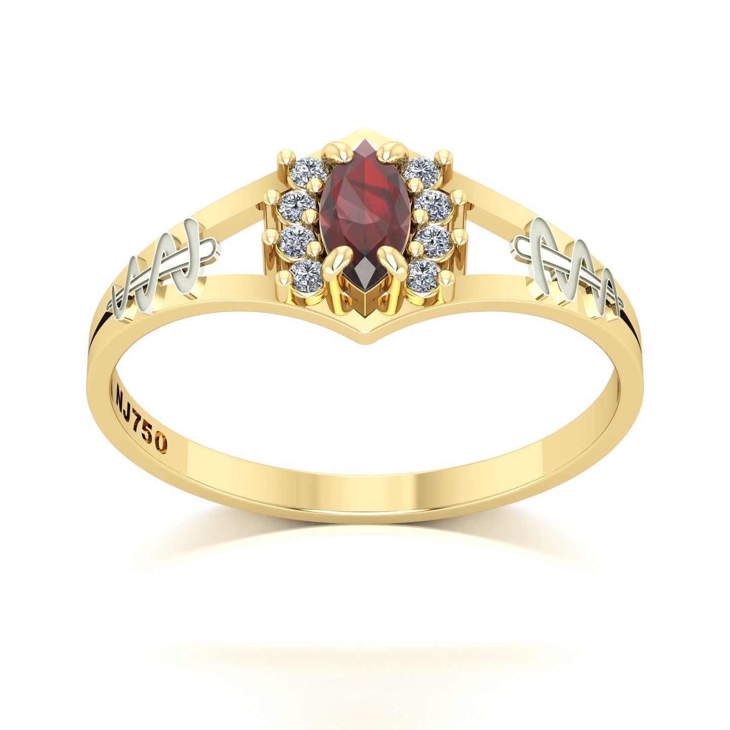 Anel de Formatura Odontologia Virtus Ouro 18k