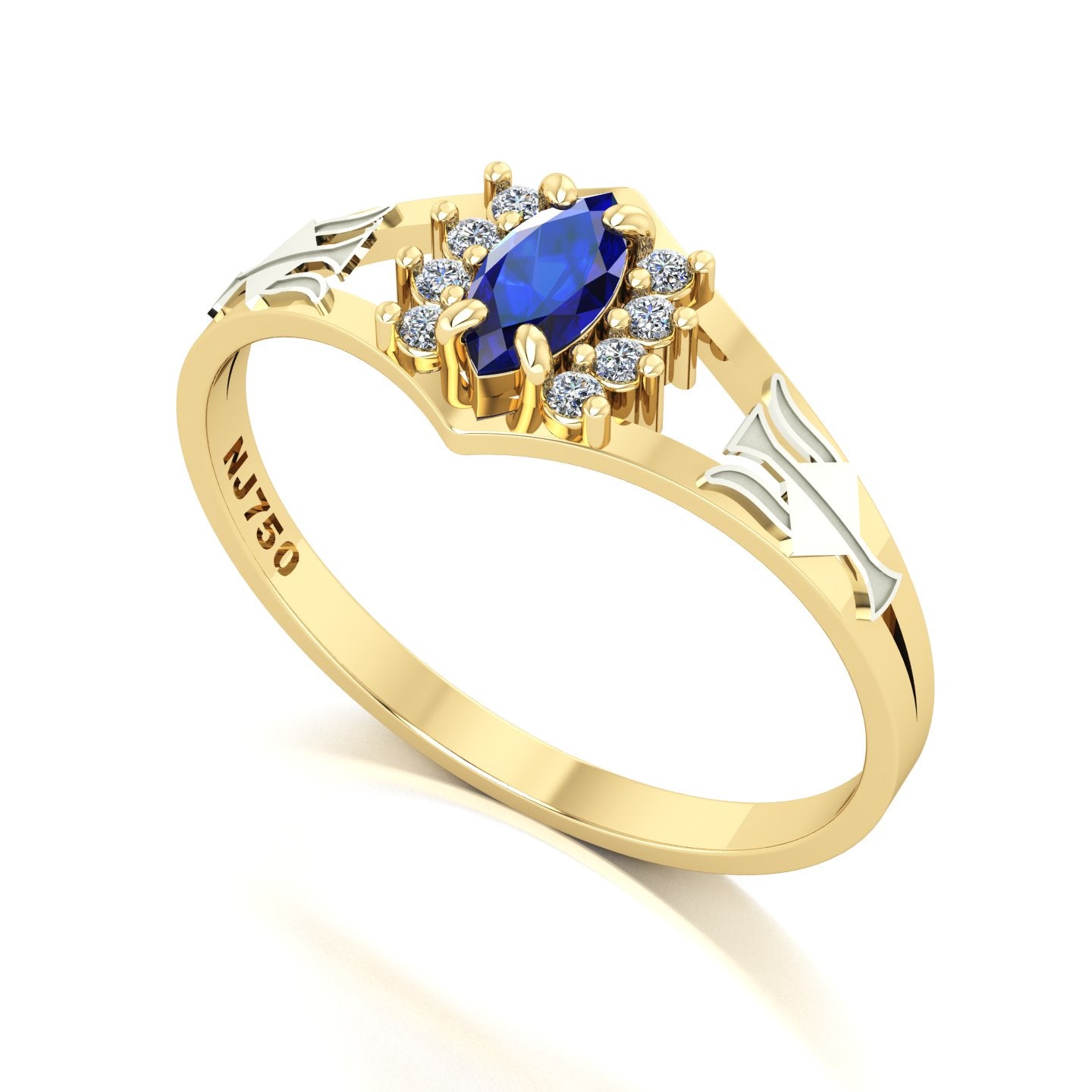 Anel de Formatura Recursos Humanos Virtus Ouro 18k
