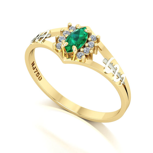 Anel de Formatura Medicina Virtus Ouro 18k