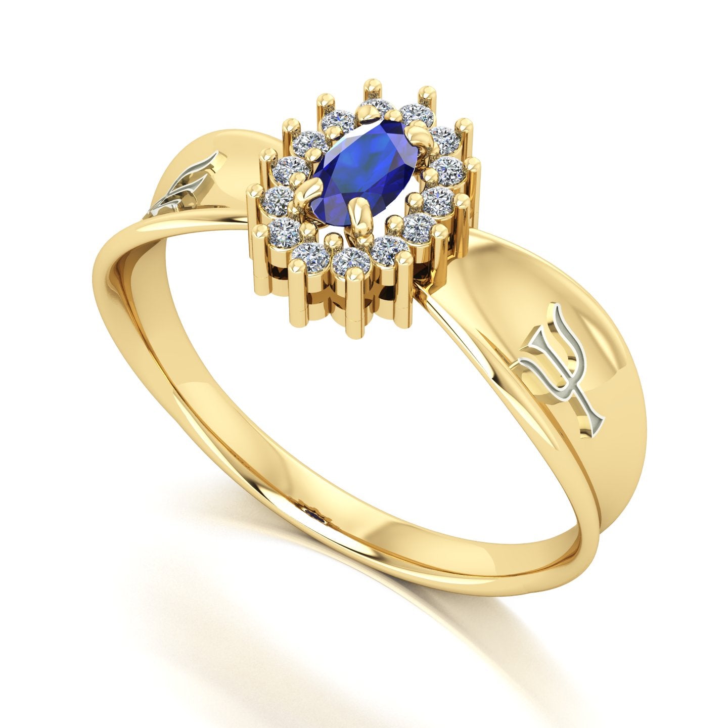 Anel de Formatura de Psicologia Sovereign II Ouro 18k