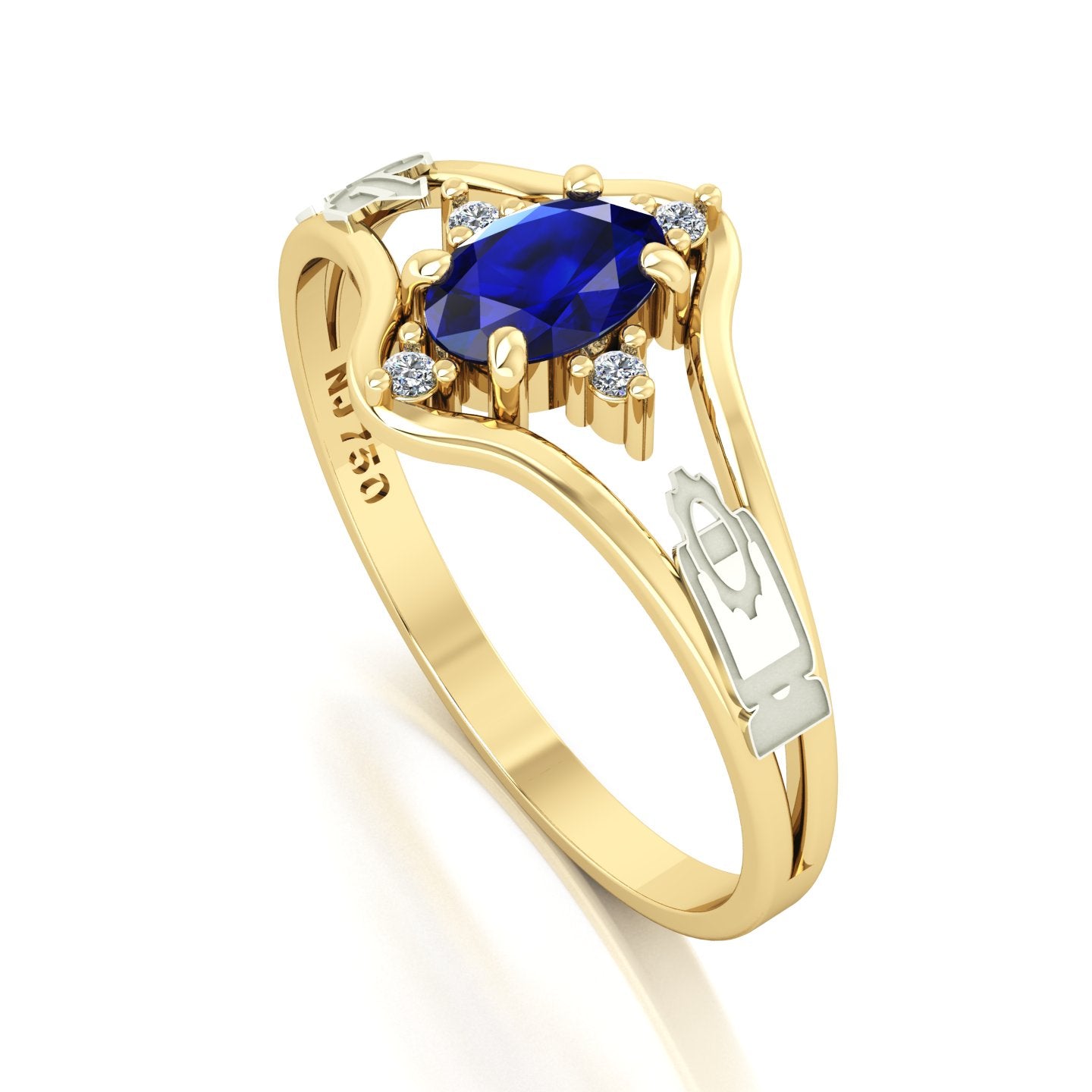 Anel de Formatura Tecnologia da Informação Star Ouro 18k