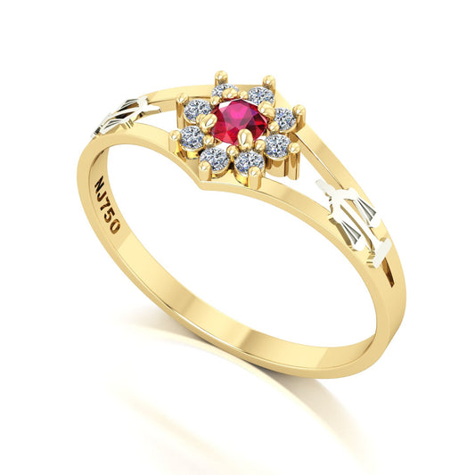 Anel de Formatura Direito Zenith Ouro 18k