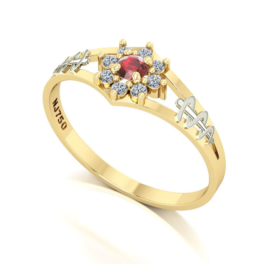 Anel de Formatura Odontologia Zenith Ouro 18k