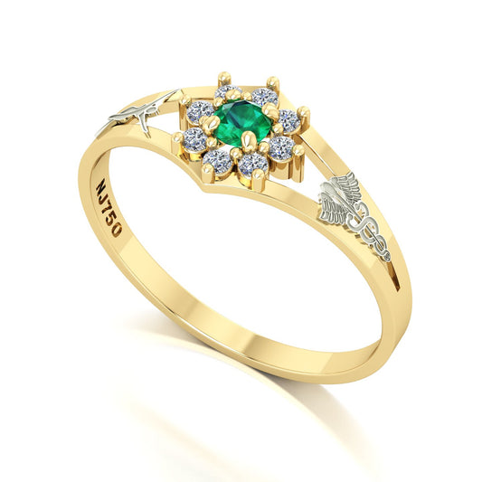 Anel de Formatura Estética Zenith Ouro 18k