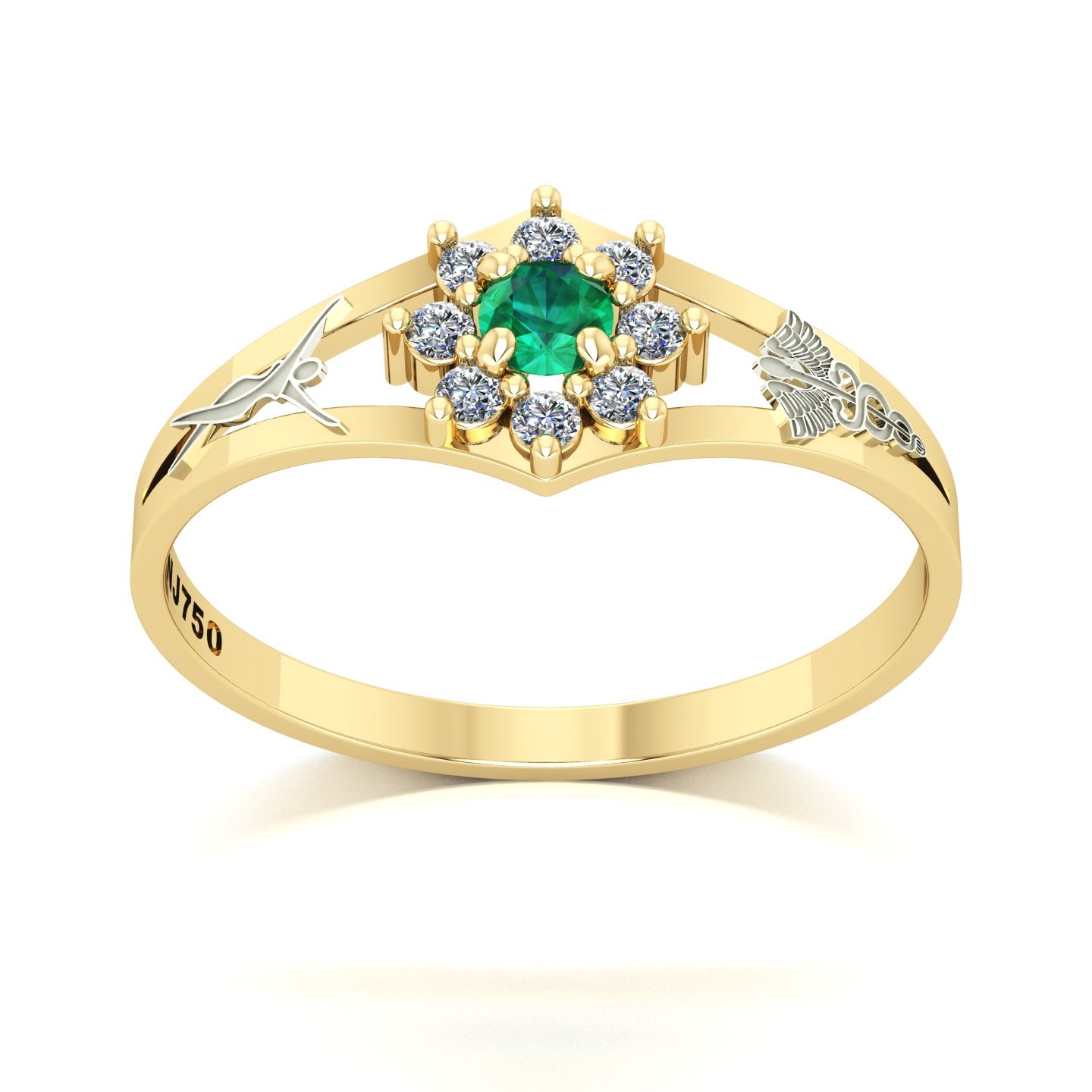 Anel de Formatura Estética Zenith Ouro 18k
