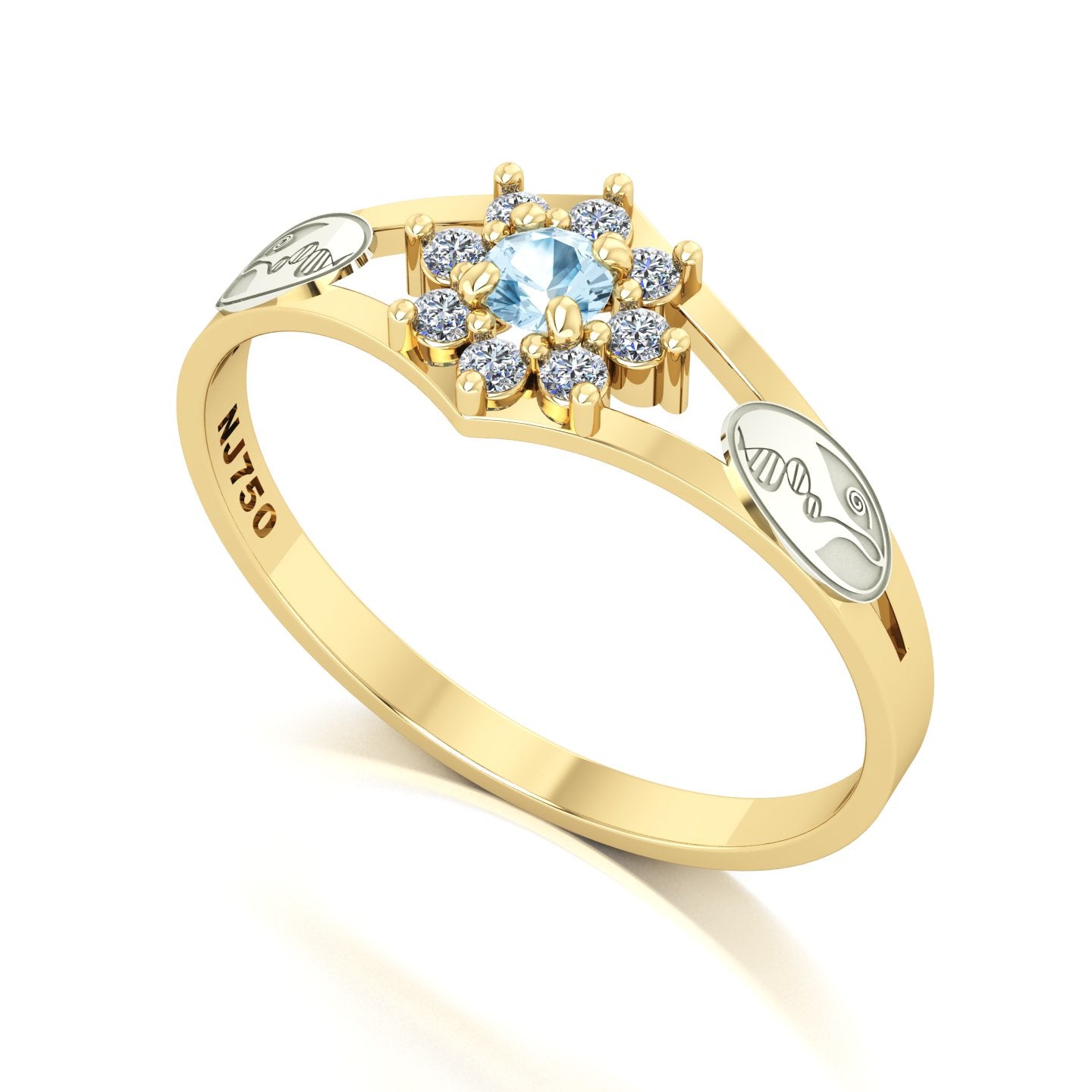 Anel de Formatura Biologia Zenith Ouro 18k