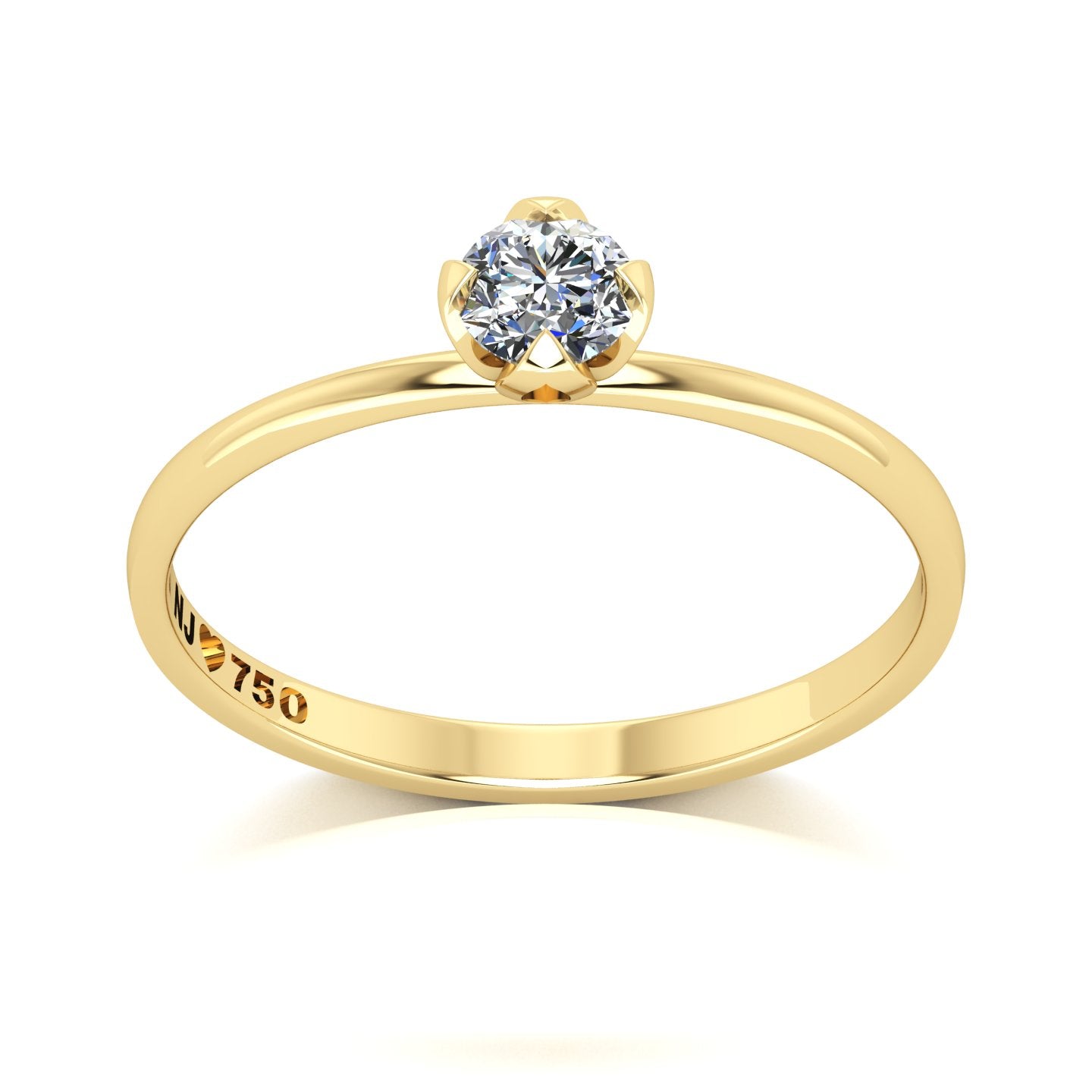 Anel de Noivado Darling Ouro 18k