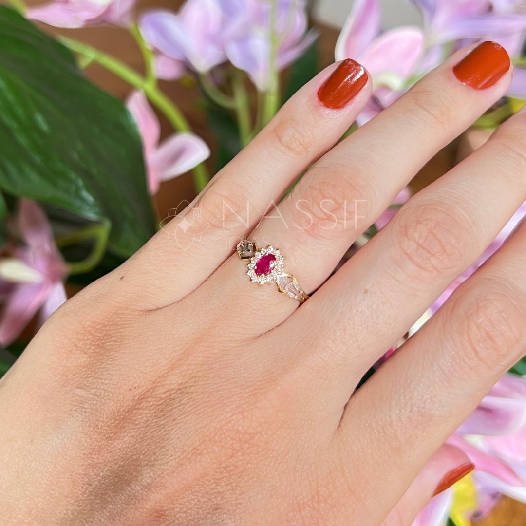Anel de Formatura de Direito Lovely IV Ouro 18k