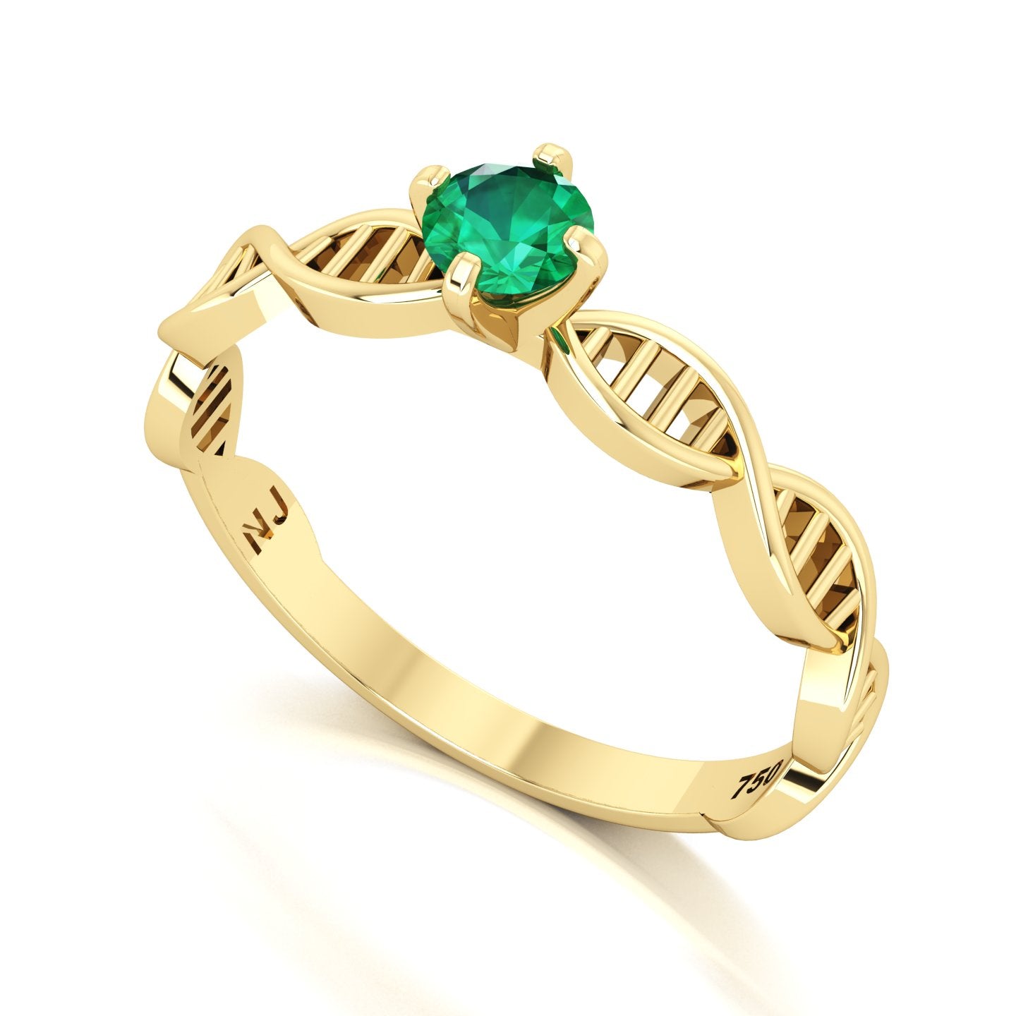 Anel de Formatura de Biologia DNA II Ouro 18k