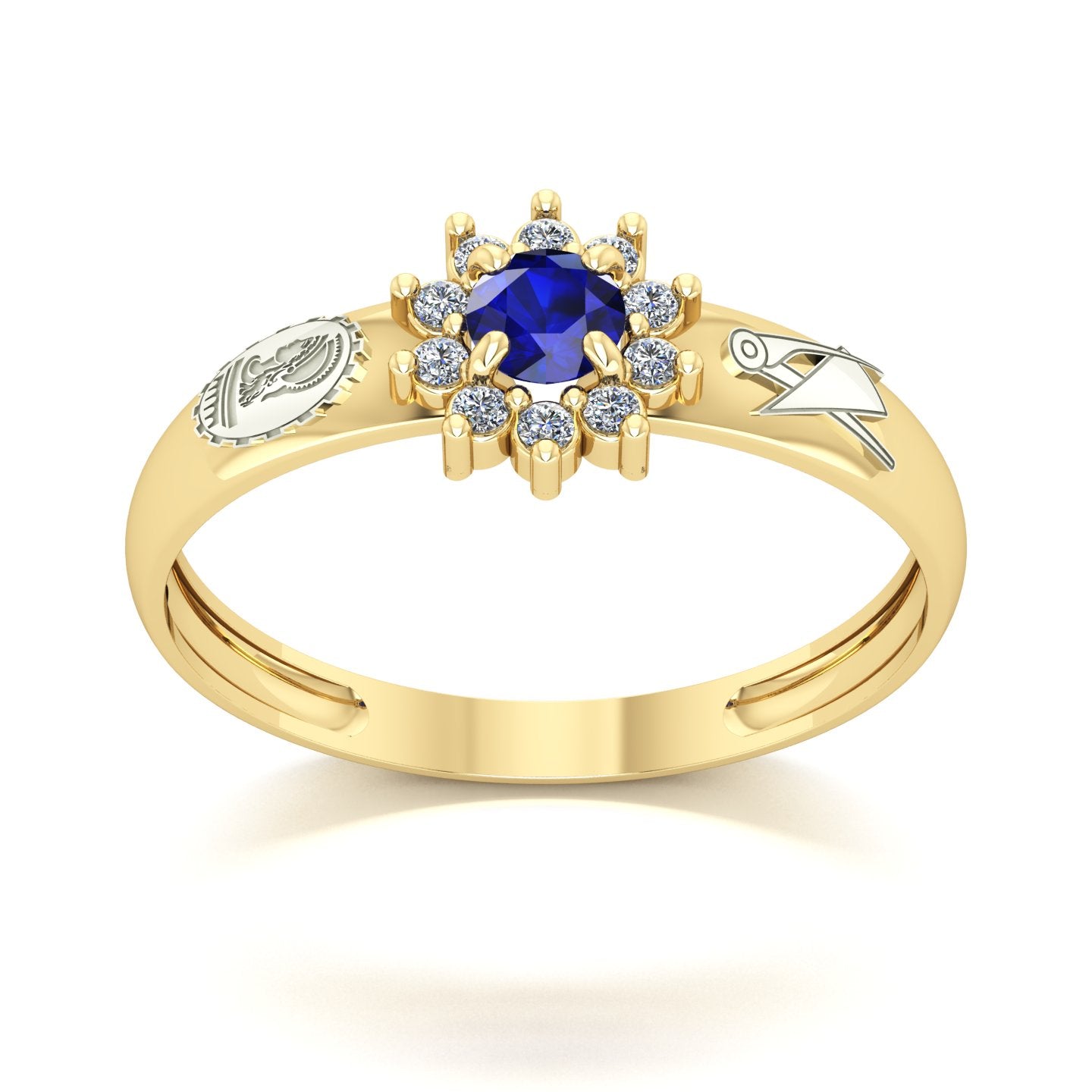 Anel de Formatura de Engenharia Civil Evermore Ouro 18k