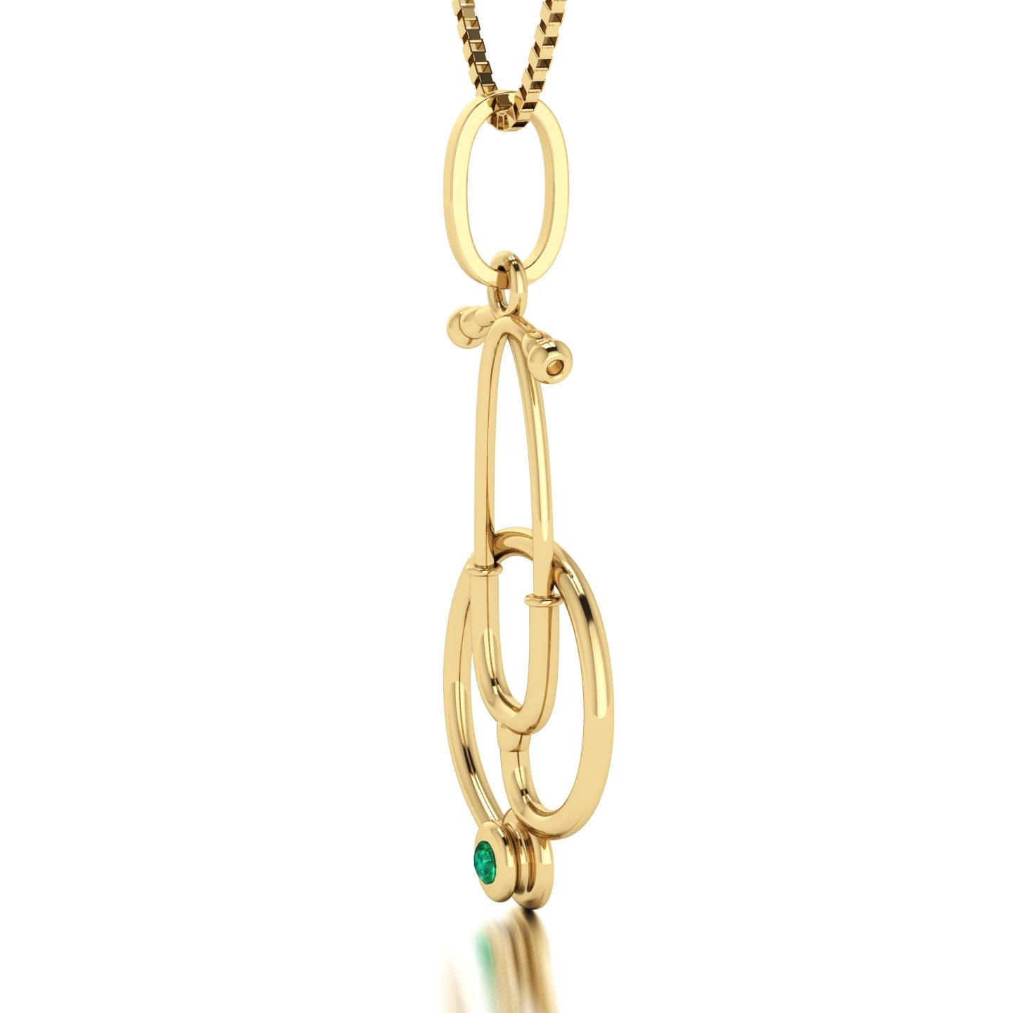 Pingente de Estetoscópio Ouro 18k