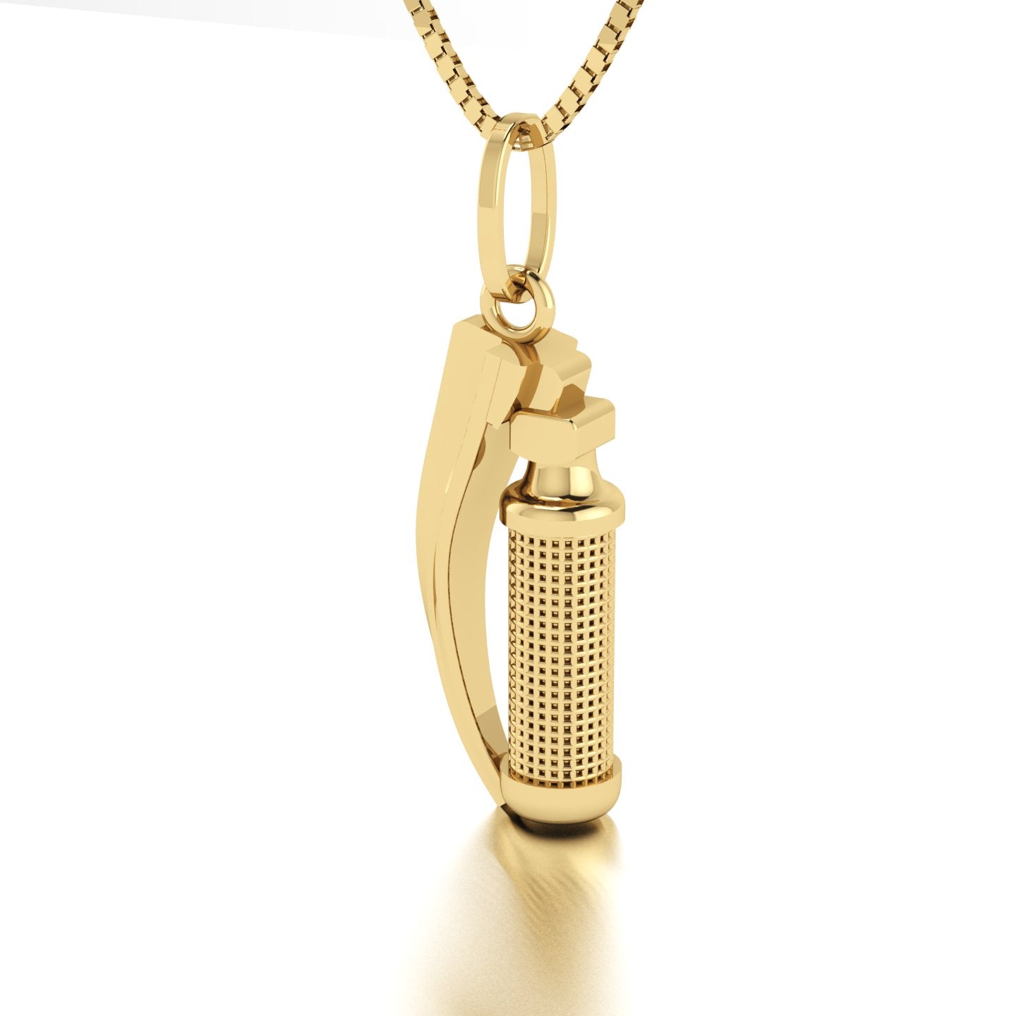 Pingente de Laringoscópio 20 mm Ouro 18k