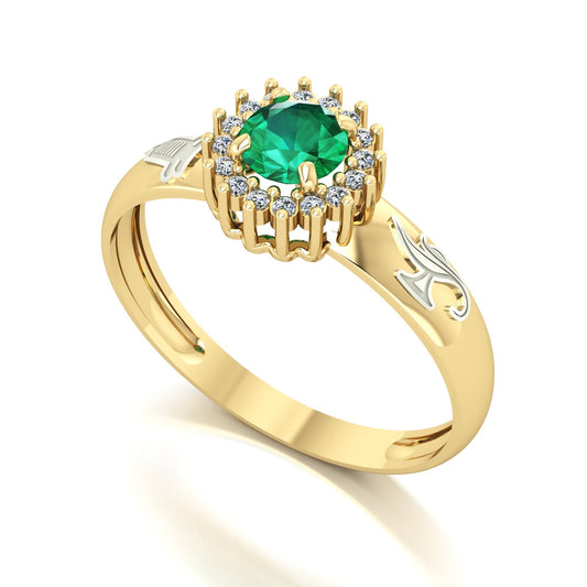 Anel de Formatura de Técnico em Enfermagem Majestic Ouro 18k