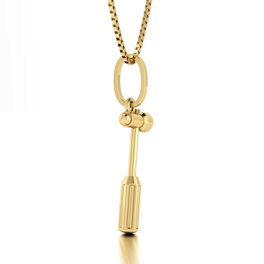 Pingente Martelo Neurológico Ouro 18k