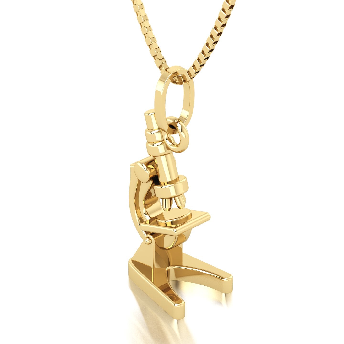 Pingente de Microscópio Ouro 18k
