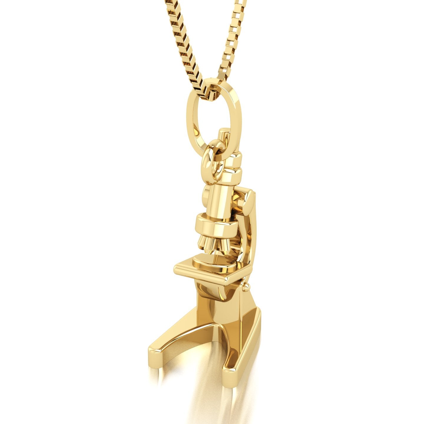 Pingente de Microscópio Ouro 18k
