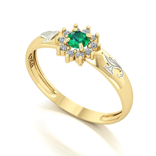 Anel de Formatura de Técnico em Enfermagem Evermore Ouro 18k