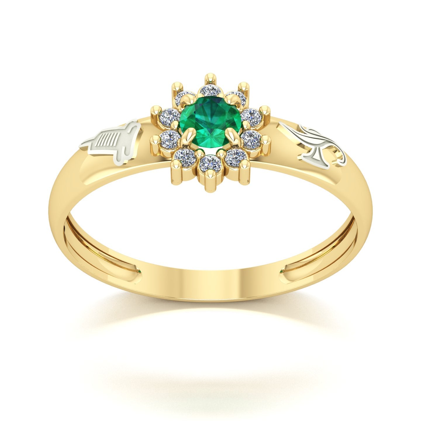 Anel de Formatura de Técnico em Enfermagem Evermore Ouro 18k