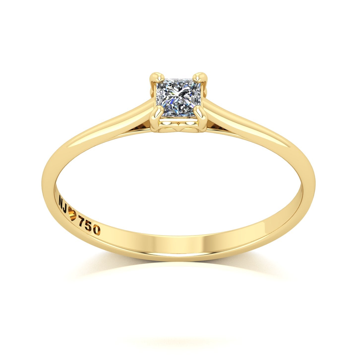 Anel de Noivado Love Ouro 18k