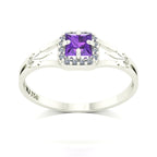 Anel de Formatura de Letras Small Square Ouro 18k