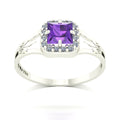 Anel de Formatura de Letras Big Square Ouro 18k