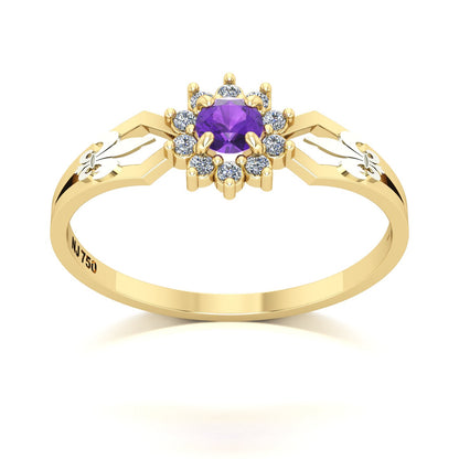 Anel de Formatura de Letras Lovely II Ouro 18k
