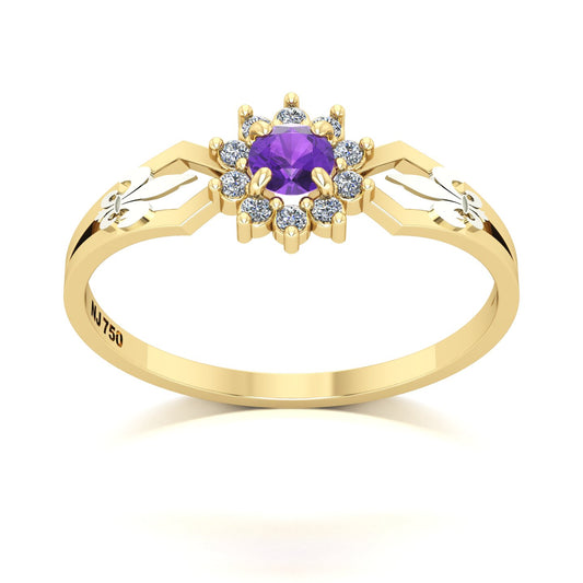 Anel de Formatura de Letras Lovely II Ouro 18k