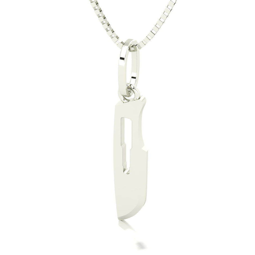 Pingente Lamina Bisturi em Ouro 18k