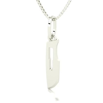 Pingente Lamina Bisturi em Ouro 18k