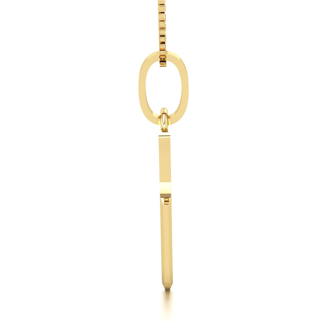 Pingente Lamina Bisturi em Ouro 18k