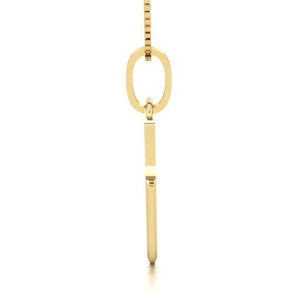 Pingente Lamina Bisturi em Ouro 18k