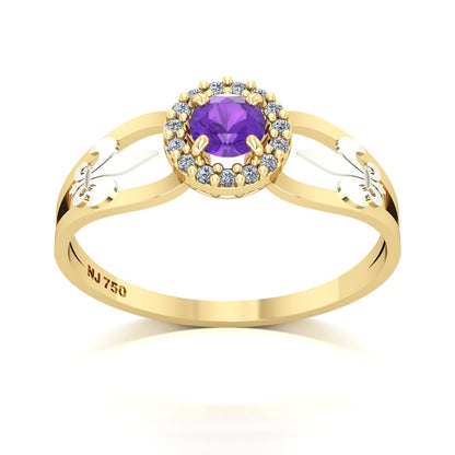 Anel de Formatura de Letras Shiny Ouro 18k