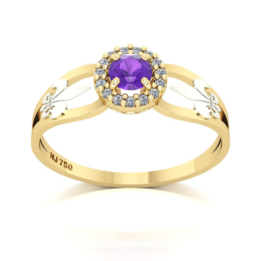Anel de Formatura de Letras Shiny Ouro 18k