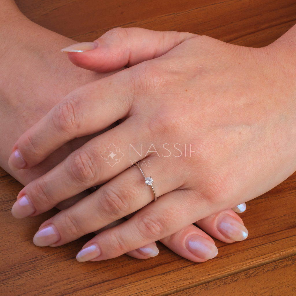 Anel de Noivado Serenity Ouro 18k