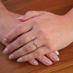 Anel de Noivado Love Ouro 18k