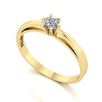Anel de Noivado Faith Ouro 18k