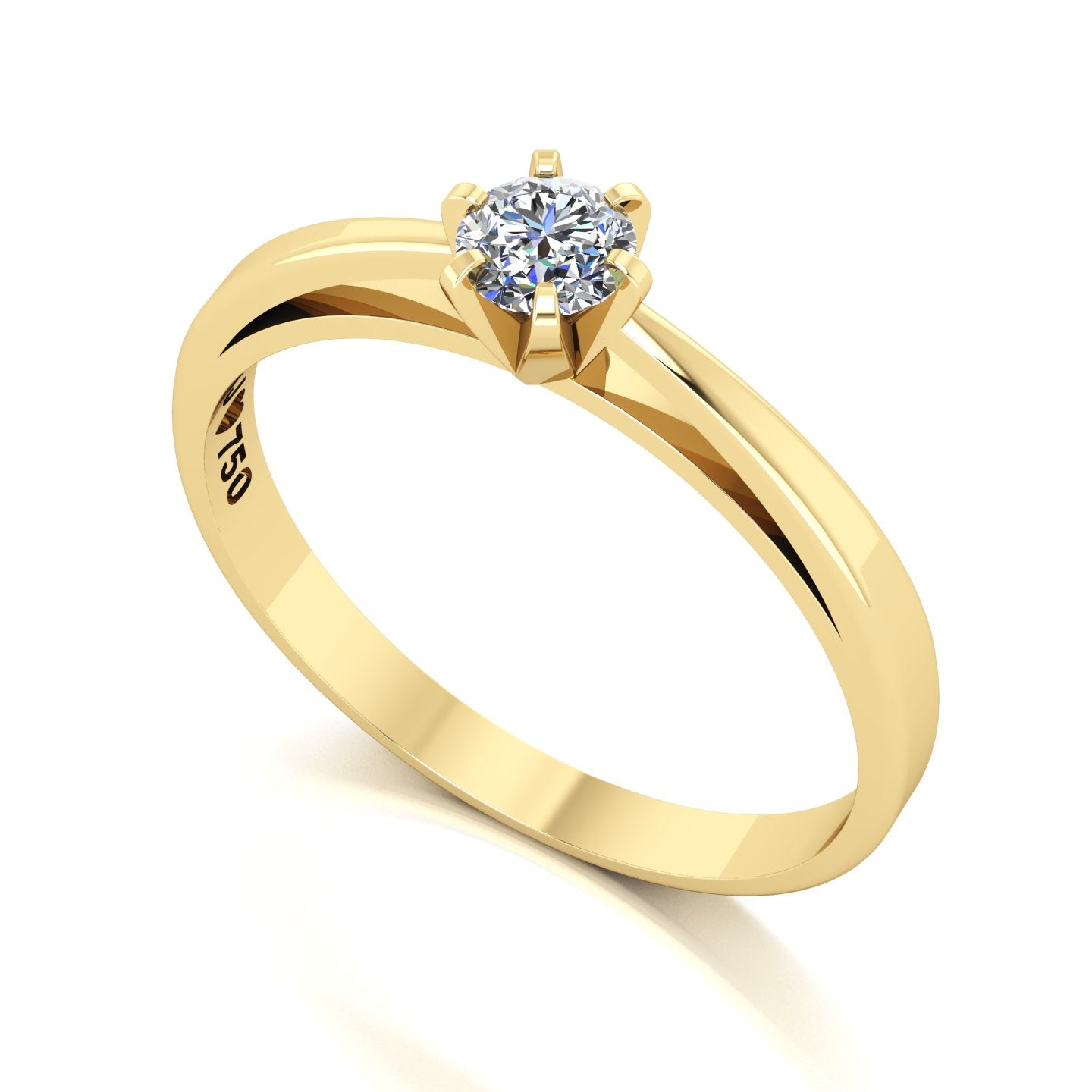 Anel de Noivado Faith Ouro 18k